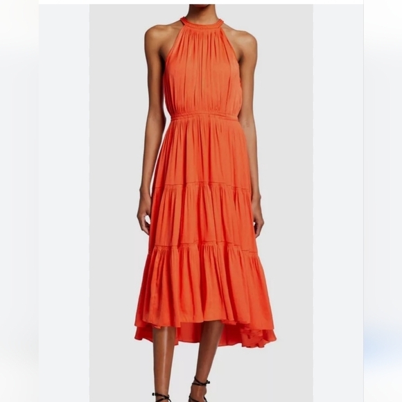 Elie Tahari Dresses & Skirts - Elie Tahari Orange Maxi Dress Size 16